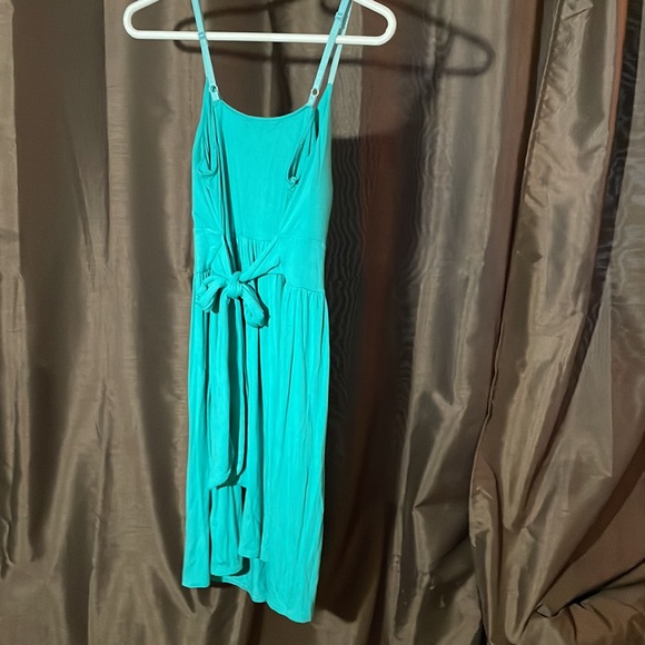 Cheerful teal coloured dress 👗 Size -Small - Picture 2 of 2